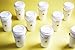 Pretty Sips Paper Hot Cups with Lids and Cup Sleeves, White (HOT16LS),Qty of 50