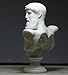 Greek Roman King God Zeus Bust Head Alabaster Statue Sculpture 6.3΄΄