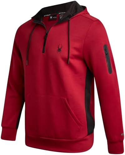 Spyder Mens Zip Up Hoodie - Soft Form-Fitting Hooded Sweatshirt