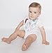 Baby Bandana Drool Bibs with Snaps, Organic Super Absorbent Cotton Drooling & Teething Bib Set of 4 by Matimati (Glasses & Feathers)