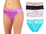 Barbra's 6 Pack Satin Full Coverage Women's Panties