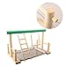 Balacoo Bird Parrot Play Stand Self Assemble Playground Wood Perch Gym Playpen with Ladder Swing Toys Exercise Play Standing Stick Color Randomthumb 4