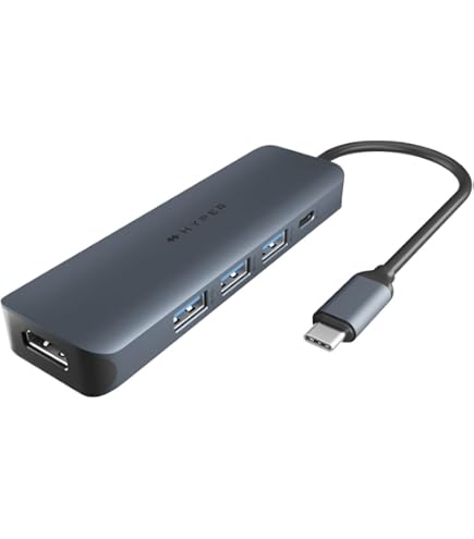 Amazon.com: Hyper Drive 4 Port USB A to USB C Hub. Connect Devices