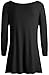 Simlu Black Tunic Tops, Black Tunic Tops For Leggings, Black Tunic Tops For Women Plus Size and reg Size Long Black Top,Black,X-Large