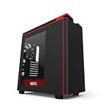 NZXT H440 Mid TowerComputer  Case, Matt Black/Red /w Window (CA-H442W-M1)