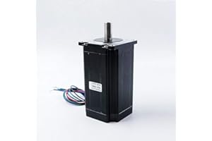 HOBBYUNLIMITED Nema 23 Stepper Motor 4.2A 3.0Nm (425oz.in) 100mm Length with 10mm Shaft for CNC Mill Lathe Router