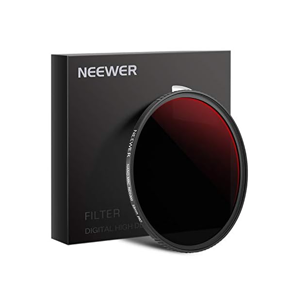 Neewer 55mm Ultra dünn PRO ND1000 Filter 10 Stop ND Filter mit neutraler Dichte Wasser-/öl-/staubdichter neutraler…