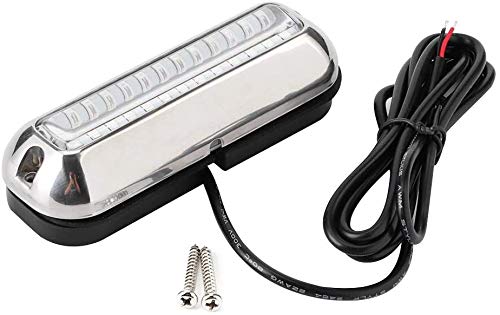 Namvo 39LED Underwater Boat Lights Stainless Steel Pontoon Marine Transom Lights for Swiming Driving Fishing, Waterproof IP68 Lamp(Blue)