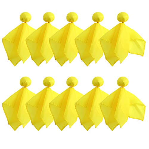 Alpurple 10 Packs Football Penalty &Challenge Flag-Football Referee Flag Tossing Flags Sports Fan Set for Party Accessory (Yellow)