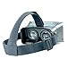 SUNNYPEAK Plastic Google Cardboard with 3D Virtual Reality Glasses & Adjustable Focal Distance for iPhone, Samsung, Nexus, HTC, Moto, LG Select Smartphones with QR Code (Black, with Magnet)