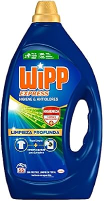 Limpieza Profunda Higiene y Antiolores (55 lavados), detergente líquido quitamanchas para lavadora, para coladas higiénicamente limpias