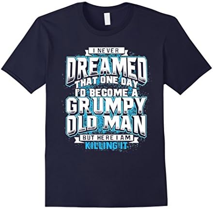 Men's Grumpy Old Man T-Shirt XL Navy