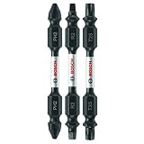Bosch ITDEV2503 Impact Tough Double-Ended Bit Set (3 Piece), 2.5"