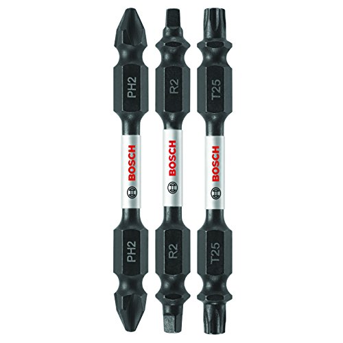 Bosch ITDEV2503 Impact Tough Double-Ended Bit Set (3 Piece), 2.5"