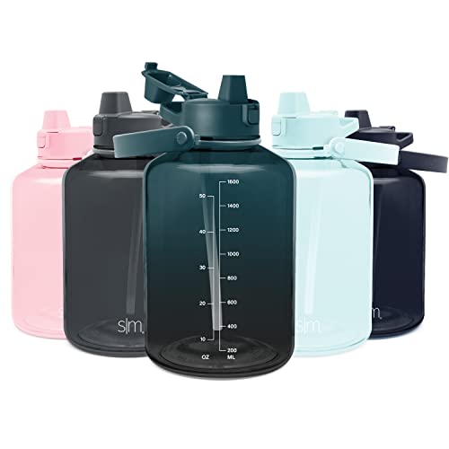 Simple Modern Half Gallon 64 oz Water Bottle with Push Button Silicone