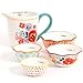The Pioneer Woman Flea Market 5-Piece Prep Set, 4-Piece Measuring Bowls with 4-cup Measuring Cup (1)