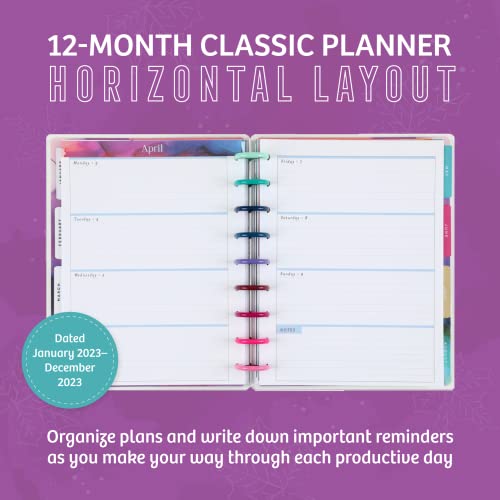 Happy Planner 2023 Daily Planner and Calendar, 12Month Daily, Weekly, and Monthly Planner, Jan