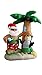 7 Foot Inflatable Santa Claus & Penguin on an Island w/ Palm Tree