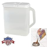 Food Storage Container 6 Qt Keeper and Pour n' Store Dispenser with Handle
