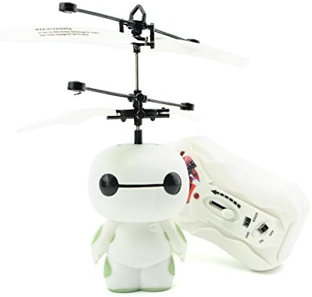 iLToy mini Baymax Flying Robot Sensor Control Helicopter USB Chargerable - Automatic Induction &amp; Manual Remote Controlled Robotic Toys by iLToy