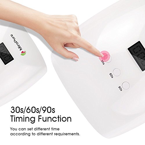 image for MiroPure 48W Nail Dryer LED UV Lamp Super Quick Curing with LCD Displa