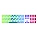 TOP CASE - Ultra Thin Silicone Soft Keyboard Cover Compatible with Apple Magic Keyboard with Numeric Keypad Model: MQ052LL/A A1843 (US Layout, 2017 Released) - Rainbow