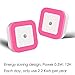[Pack of 2] Soft Red Glow, Plug In LED Night Light with Dusk to Dawn Sensor - Perfect for Bedroom, Nursery and Baby's Room