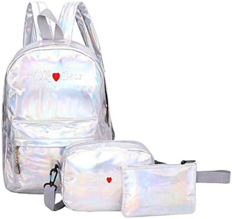 Nueshaks 3Pcs/Set Street Teen PU Leather Backpacks