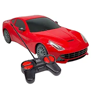 Wembley Remote Control Car for Boys 1:22 Scale Sport Racing Car 27MHZ Hobby Kids Toy Car Model Vehicle - Red