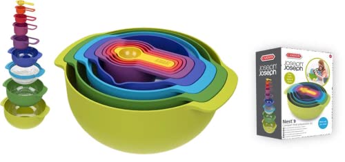 Cefa Toys Joseph Joseph 01158 Set mit 9 stapelbaren Messschüsseln