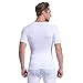HÖTER Mens Slim and Tight Super Soft Compression & Slimming Shaper V-Neck Compression Shirt