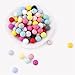 100pc 12mm Silicone Beads Loose Teething Chew Accessories Teething Teether Toy DIY Supplies