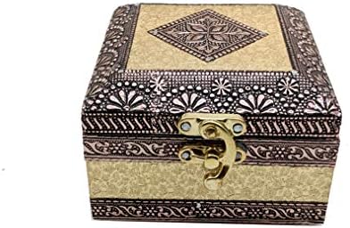 SARANGWARE 1 Compartment Oxidized Wooden Watch Box, Jewelry Box (OXY128)