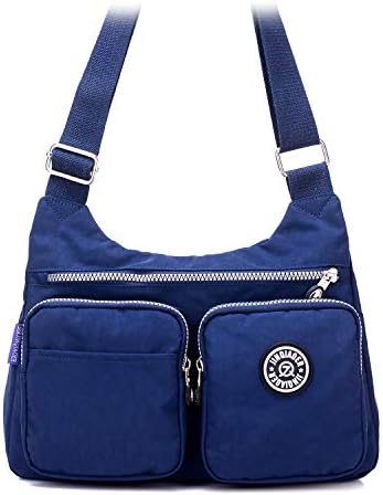 STUOYE Nylon Multi-Pocket Crossbody Purse Bags for Women Travel Shoulder Bag