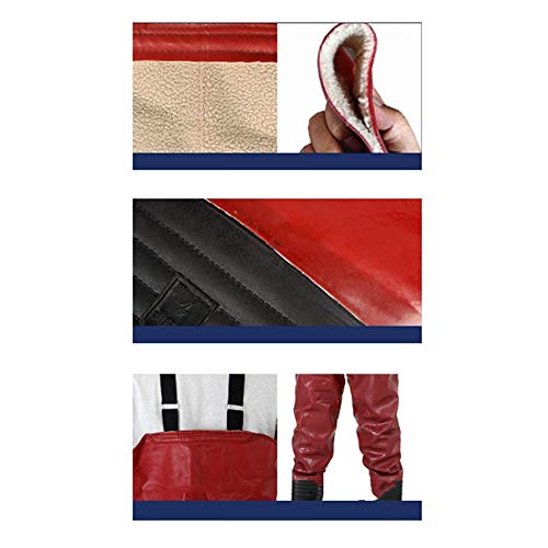 Lpinvin OS Wathose mit Stiefeln Nylon Wathose Angeln Wathosen for Männer mit Boots-Gebrauch for Fliegenfischen 100… – Bild 4
