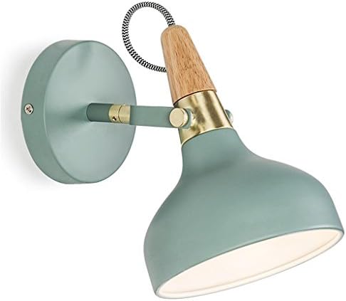 Nice wall light ALUS- Nordic - simple modern creative bedroom reading lamp living room aisle staircase wall lamp fixtures (Color : Blue)