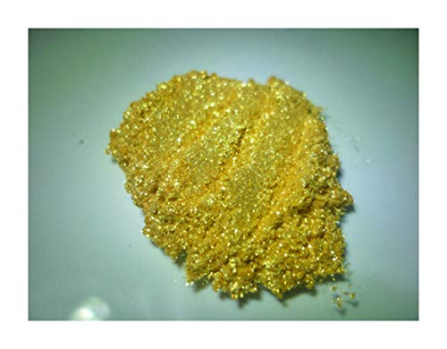 Bling IT 24 Karat -Sparkling Mica (Epoxy, Resin Jewelry, Color, Art Craft Projects) Bright Yellow Gold 30 ml jar