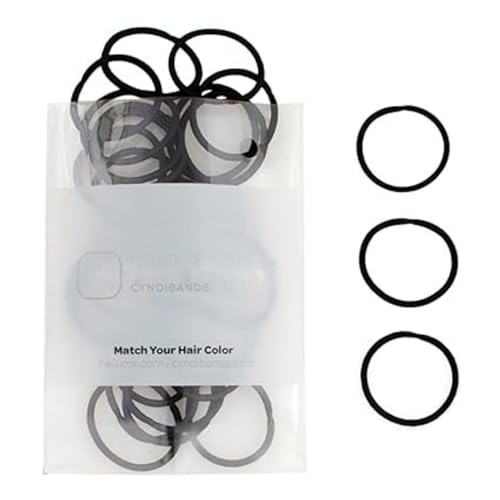 Kusport Small Hair Elastic Band - Black - 1", 2mm Headband for Fine Hair - Neut…