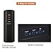 Finether 1500W Adjustable Wall Mounted Electric Fireplace Heater with 3D Patented Flame, 7 Color Changeable LED Backlight and Remote Control