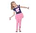 Peppa pig girl's dress Fashion clothing Kids cartoon wear child girl,Navy/Pink,4y