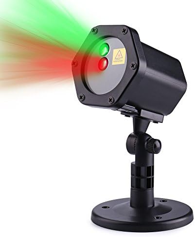 Icicle Christmas Lights,Wireless Control Projector Lights with Red and Green Lights for Indoor/Outdoor Holiday,Parties,Patio,Garden,Home,House,Tree Decorations (Black)