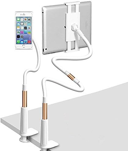 Walkas Premium Gooseneck Lazy Mount for Apple iphone 6 6S 6sPlus / ipad Air Mini 3 4 / Galaxy Tab 4 10.1 / Galaxy Tab A 9.7 / 8.0 And for 3.0-10.1 Inch Android Device Lengthened 120 cm