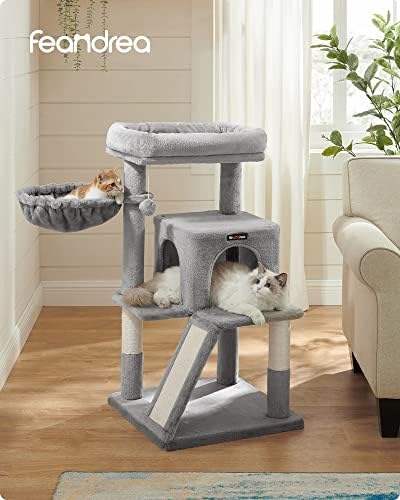 Árbol de Gatos, Torre para Gatos Grandes, Gris Claro PCT51W