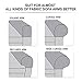 Subrtex Spandex Stretch Fabric Armrest Covers Anti-Slip Furniture Protector Armchair Slipcovers for Recliner Sofa Set of 2（Black）