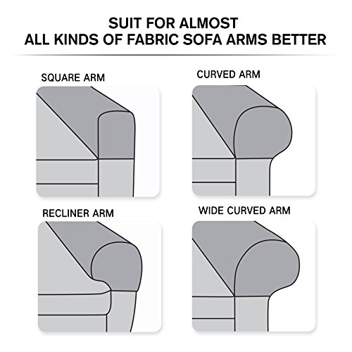 5 Subrtex+Spandex+Armrest+Covers+Chocolate