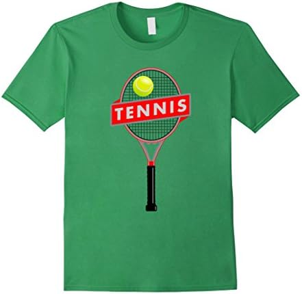 Mens Tennis Racket T-shirt Medium Grass