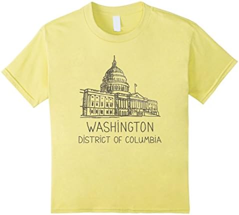 Kids Washington D.C. United States Capitol T shirt Tshirt tee 4 Lemon