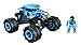 Mega Bloks Hot Wheels Bundle - Baja Bone Shaker Team BLUE Monster Truck Set + 2013 SDCC Exclusive Team Red Driver Figure Pack & 1 Random Super Racers Series 1 Grab Bag (1 of Each)