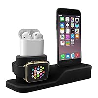 Charging stand compatible with Apple watch charger dock station support for iPhone X 8 Plus 8 7 Plus 7 6S Plus 6，AirPods(not include charging cable)