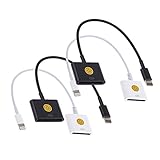 4PK 8Pin Lightning to 30 pin Cable Adapters Converters for iPhone 6S/6 -Wte Blk